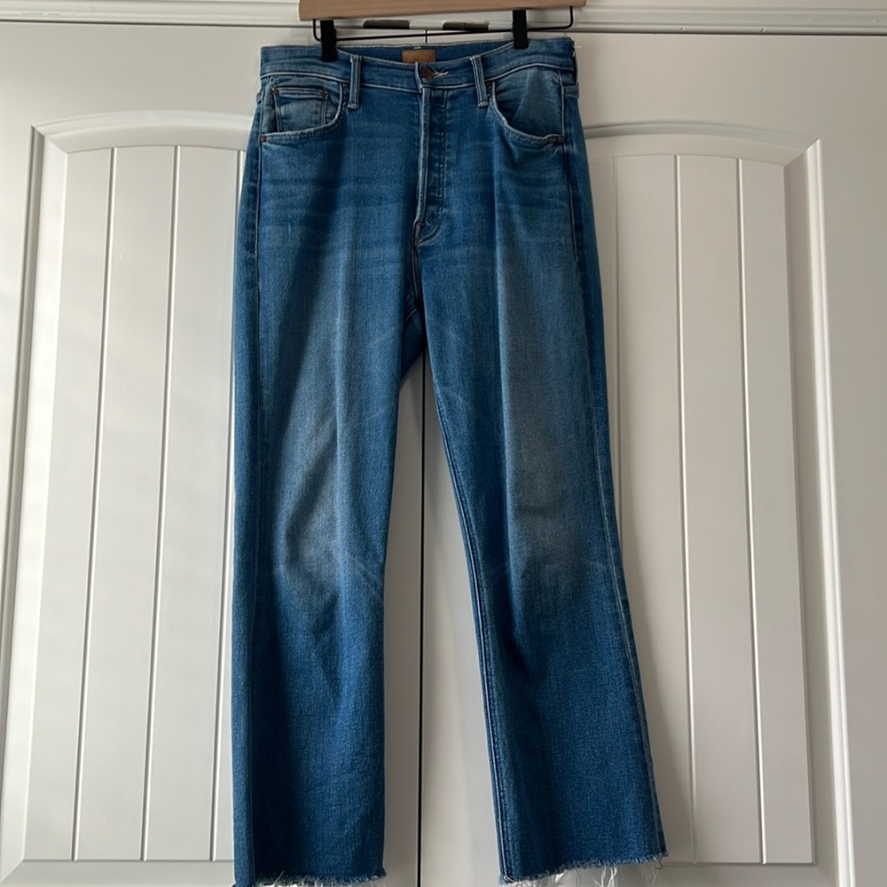 MOTHER Tripper Ankle Fray (Stretch Denim)